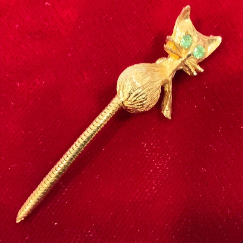 Vintage Cat Brooch